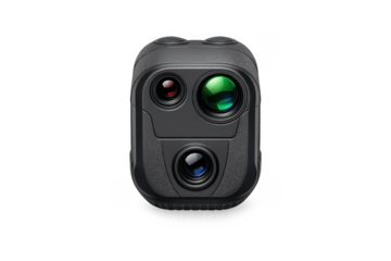 Precision rangefinder display with modern simple design for outdoor and technical applications