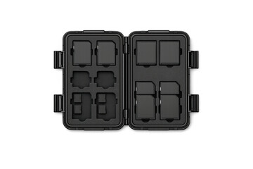 Compact memory card organizer case for secure and efficient storage solution