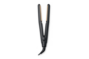 Sleek black hair straightener design for beauty and salon use