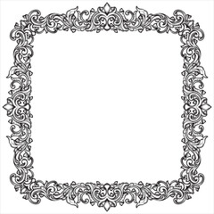 Victorian Style Decorative Circular Frame Design