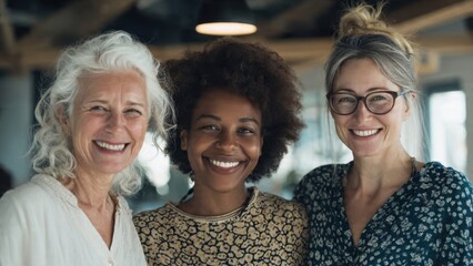 Diverse Women Smiling Together