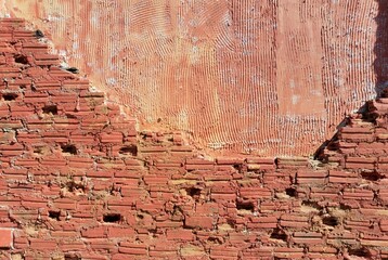 old red brick wall