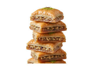 Baklava is a traditional dessert that is Jewish, Turkish, and Arabic. Macro and selective focus
