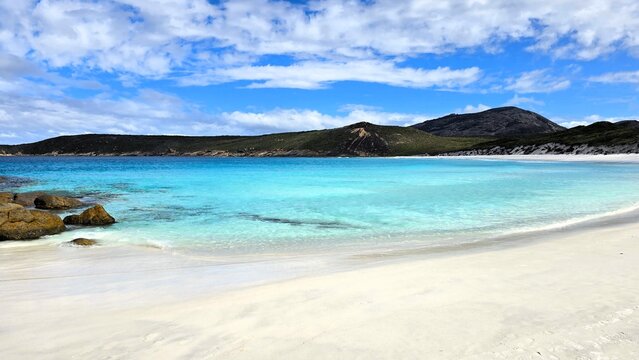 Hellfire Bay with turquoise waters and white sand, Cape Le Grand National Park, Western Australia