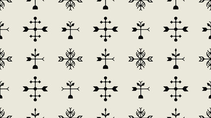 Black and white geometric pattern