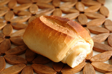 Our daily bread, proudly displayed on the table.
