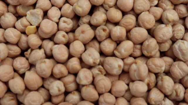Chickpeas scattered in large heap