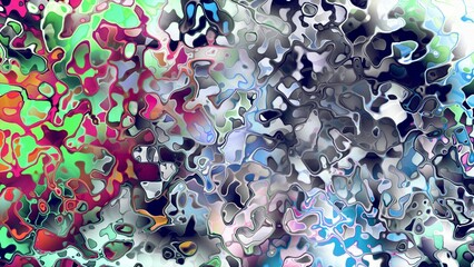 Fototapeta premium Abstract organic liquid texture with flowing amorphous shapes and expressive digital surface