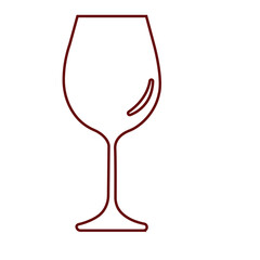 Wine class icon. Wine glass with wine for tasting flat vector icon for apps and websites. Wine glass icon with wine. Isolated sign glass of wine on light brown background. vector isolated