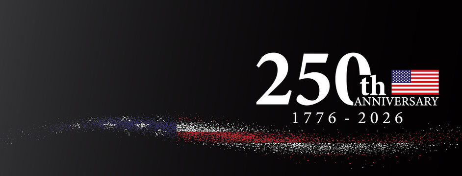 USA 250 Years Background Logo