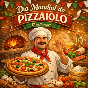 Dia Mundial do Pizzaiolo: 17 de janeiro