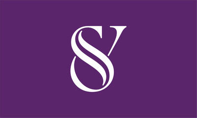 SY Letter Minimalist Logo Vector Illustration , Initial Logo Design