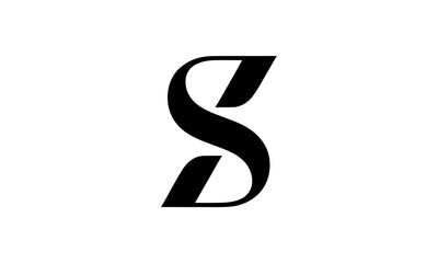 SZ Letter Minimalist Logo Vector Illustration , Initial Logo Design