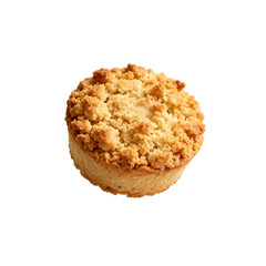[Transparent Background PNG]Crumble-topped Mini Cake or Tart Pastry