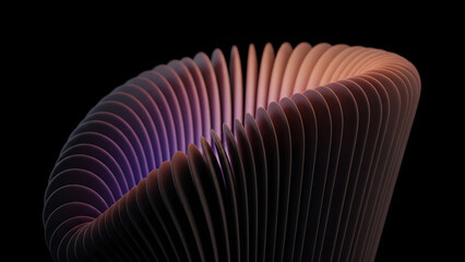 Abstract Sliced Form: Modern Art Installation