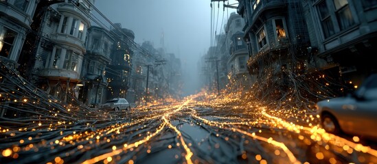 Post-apocalyptic city street