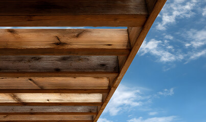 old wooden roof