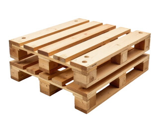 A pile of wooden pallets stacked on top of each other, ideal for storage or construction projects