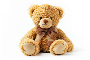Toy teddy bear isolated on white background
