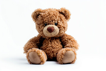 Cute teddy bear on white background. See my other works in portfolio.