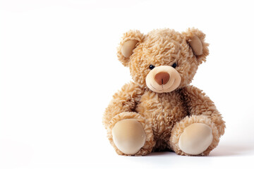 Fototapeta premium Cute teddy bear on white background. See my other works in portfolio.