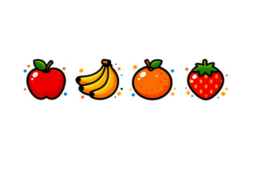 Fruity Sparkle Delights Icons