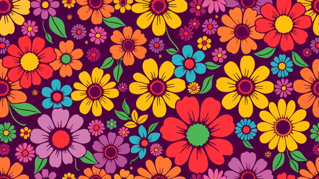 Digital watercolor botanical illustration, seamless floral pattern, ornament, wild tropical flowers isolated on white background. Paradise garden. Palm leaves, calla lily, plumeria, hydrangea, gerber