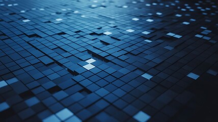 Blue glowing waves with smooth flowing lines on a dark background