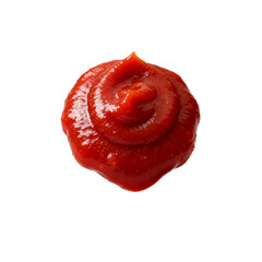 [Transparent Background PNG]Spiral Pile of Red Ketchup
