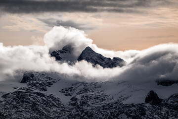 Dachstein Glacier Austria Covered Clouds
