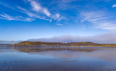 A misty morning at Black Rock Sands Porthmadog Wales