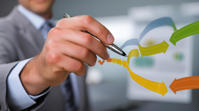 Business technology evolution roadmap icon concept structured approach for advancing organizational technology strategies, with copy space