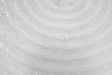 Wet white background with dynamic curve line. Elegant Abstract circle waves on white background.