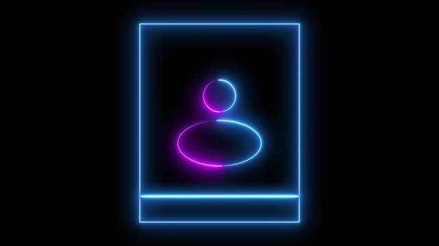 Abstract geometric shape composition with dual glowing effect. Futuristic digital form design on dark background surface. Modern creative layout for technology and visual concepts.