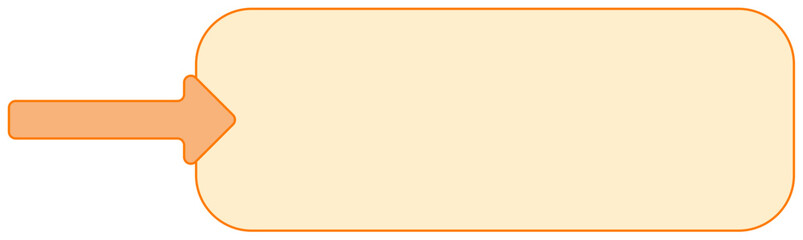 Blank Orange Infographic Text Box With Progress Arrow For Business Marketing And Process Management