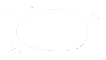 細いマーカーペンで書かれた、おしゃれでかわいい手書きのふきだし