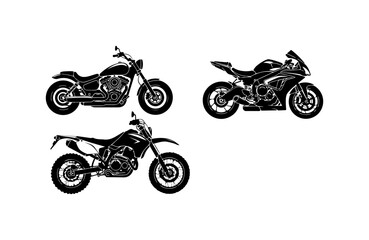Motorcycle Silhouettes Collection