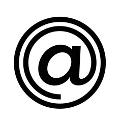 Fototapeta premium e mail sign logo