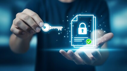 Secure document encryption with digital key