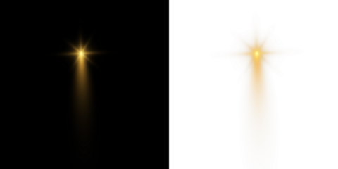 Bright spotlights shine down, forming focused light circles. Floodlight beam, illuminated spotlights. Projection studio lights beam. Transparent allows seamless web or poster use.Spotlights.