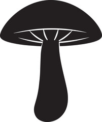  Wild Mushroom Silhouette Vector Illustration