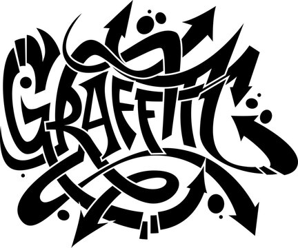 Graffiti styled logotype design of the word "GRAFFITI"