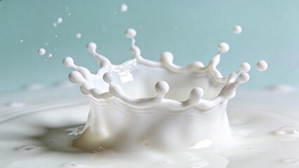 Dynamische Skulptur: Der perfekte Milch-Splash mit skulpturaler Oberfl&auml;chenspannung