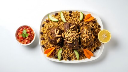 Middle Eastern cuisine on a plate