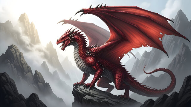 St david's day dragon symbol wales red dragon flag