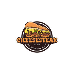 A modern and illustrative mascot-style logo with a retro feel, perfect for an American street food-themed culinary business.