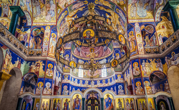 Iconostases of Orthodox church of St Jovan Vladimir in Bar town, Montenegro