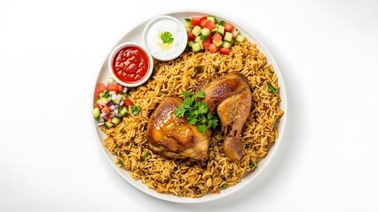 Delicious Middle Eastern Rice Dish with Chicken
