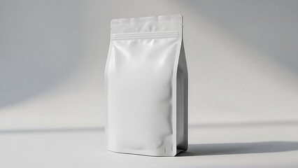 Minimal paper bag packaging mockup isolated in studio setup. Ideal for eco product branding, retail packaging, and sustainable design concepts.