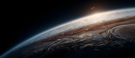 Deep space nebula with distant stars and cosmic dust in vast universe astronomy abstract minimalist